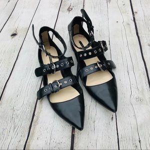 Zara basic pointed flats in black size 40